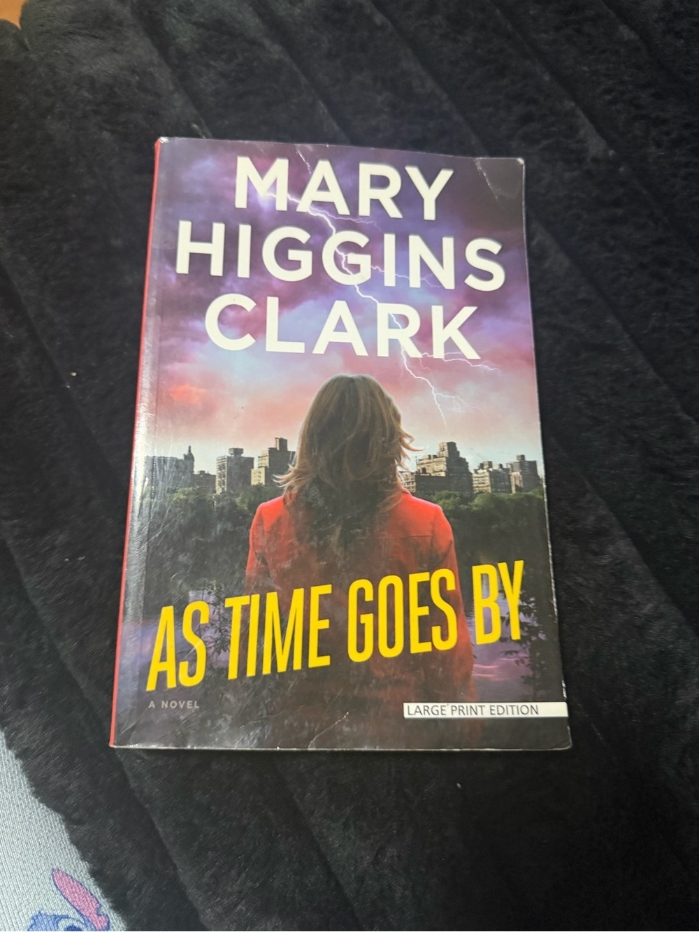 As Time Goes Byby Mary Higgins Clark, a large print edition .